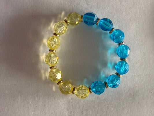 Gold & Blue Bracelet