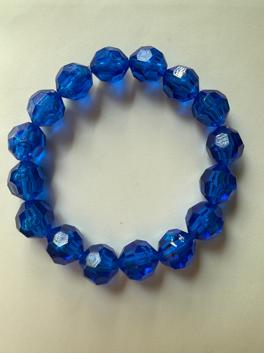 Acrylic Royal Blue Bracelet