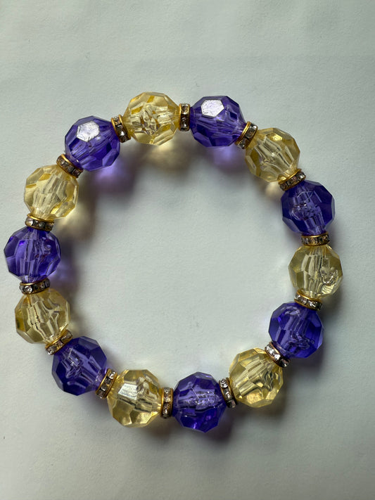 Gold & Purple Bracelet