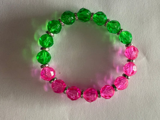 Green & Pink Bracelet