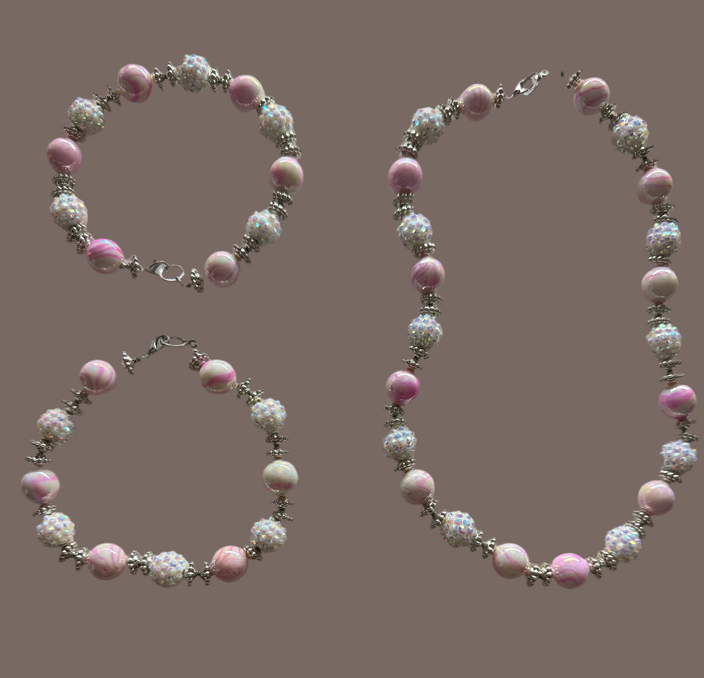 Marble pink set