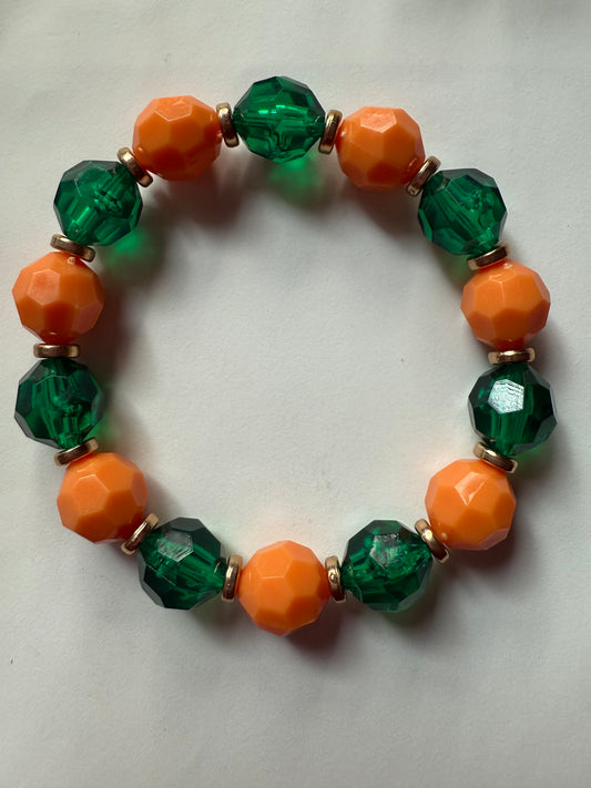 Orange & Green Bracelet