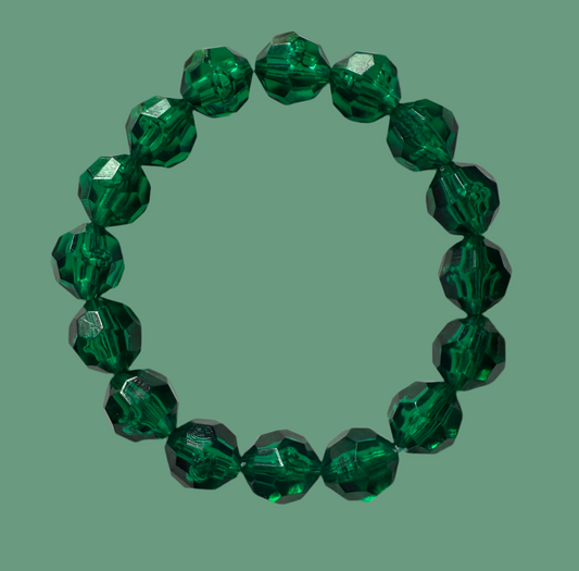 Emerald green bracelet