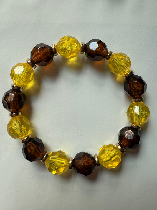 Gold & Brown Bracelet