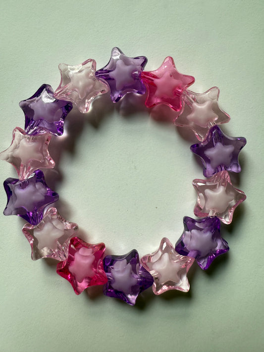 Star pink & purple bracelet