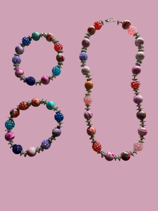 Marble multicolor set