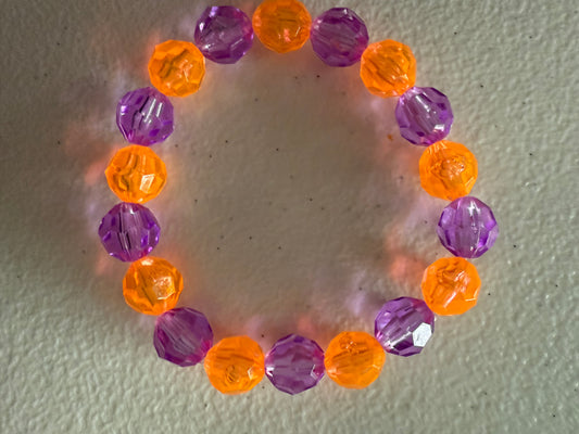 Purple & Orange bracelet