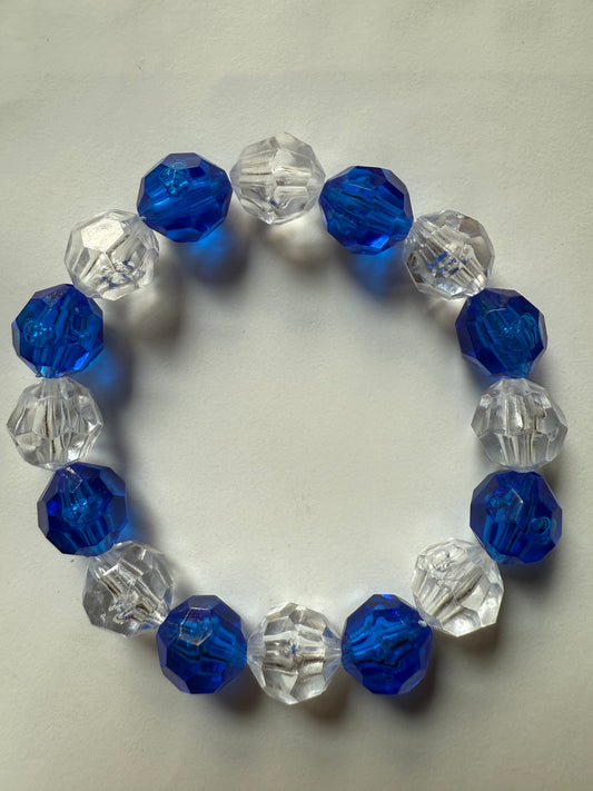 Acrylic blue bracelet