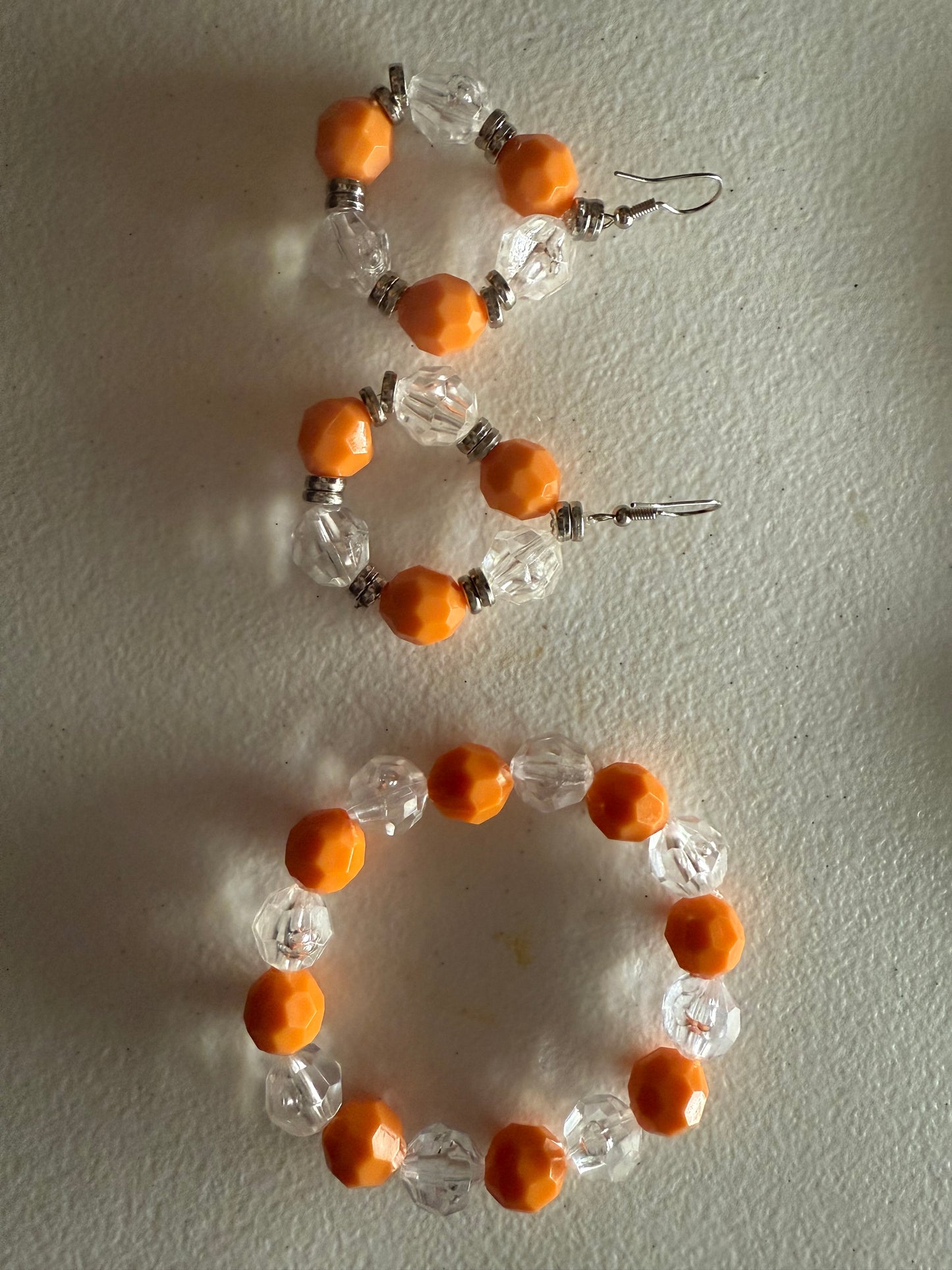 Acrylic orange bracelet
