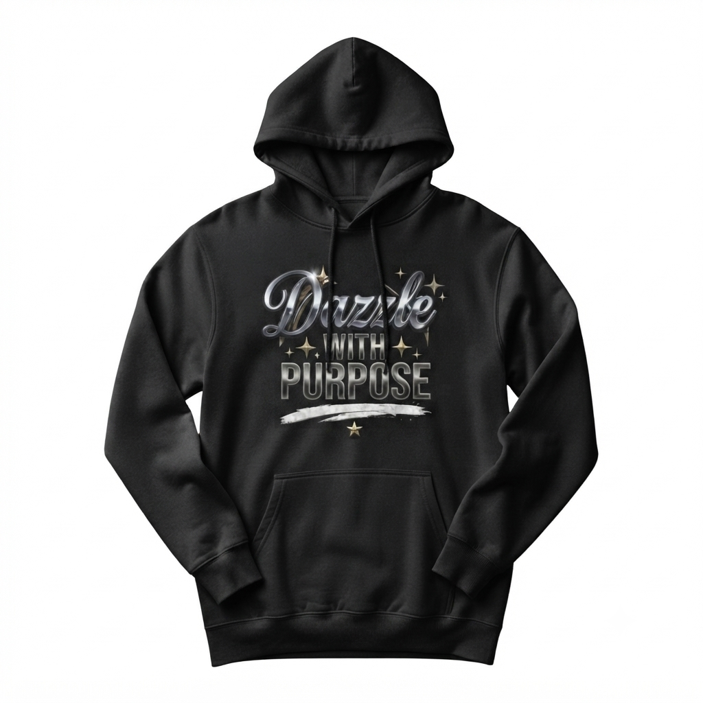 Dazzle with Purpose Hoodie - Black