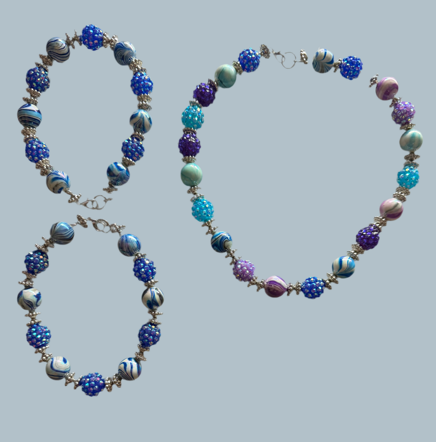 Marble blue set
