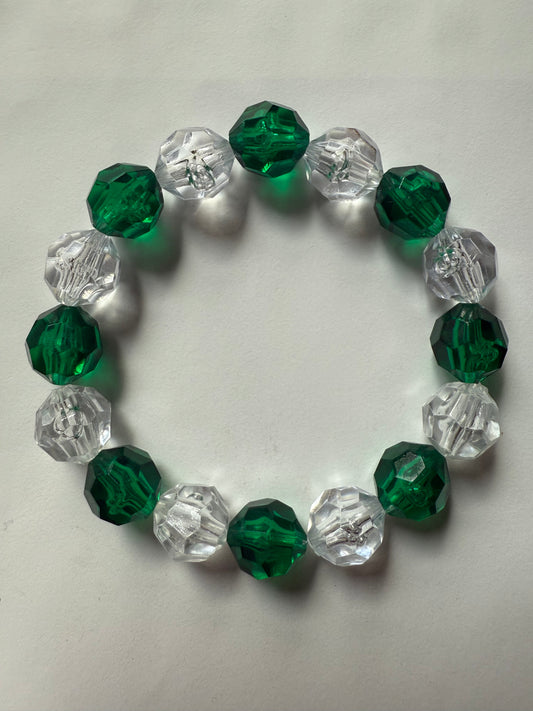 Acrylic green bracelet