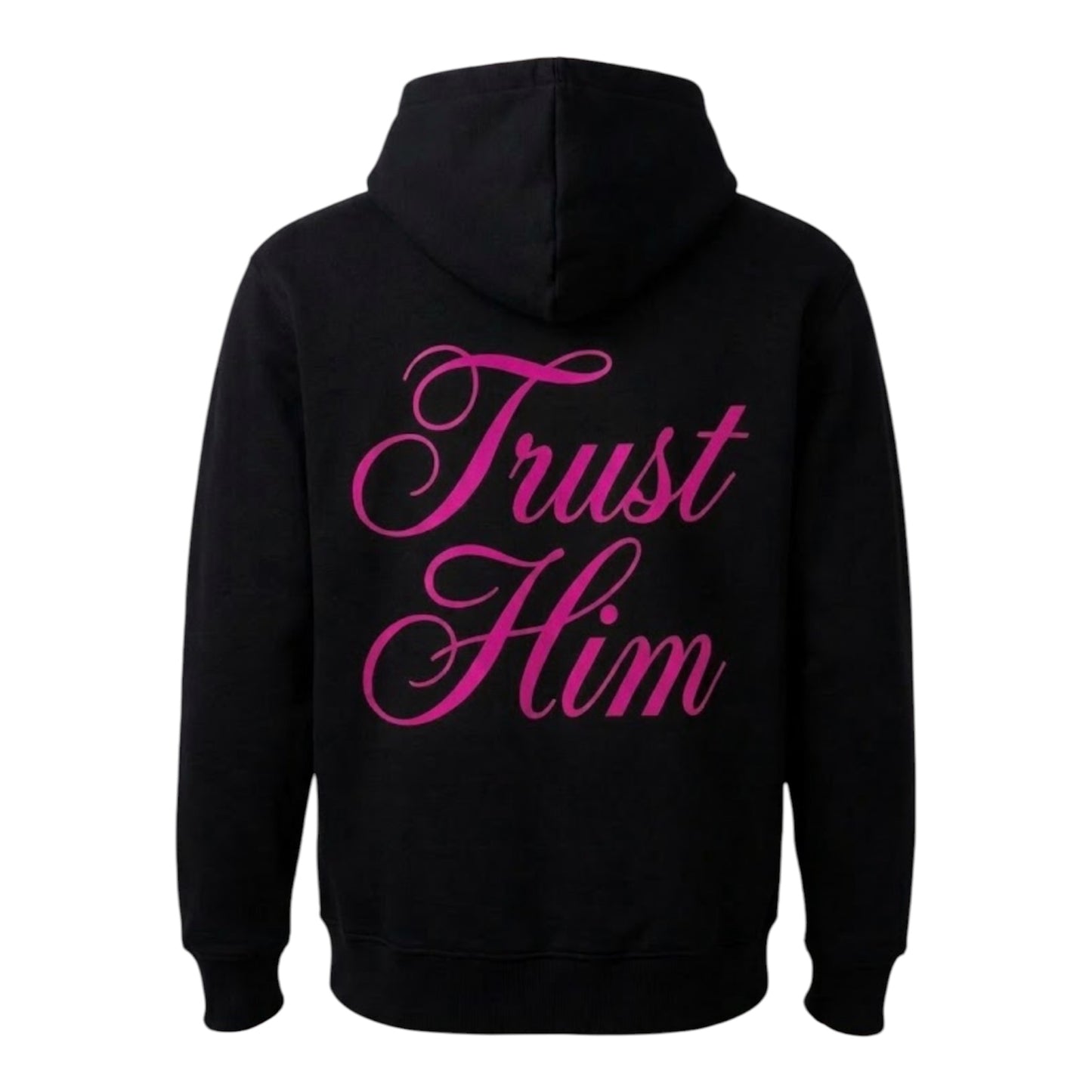 God Heals Zip Hoodie — in Pink Text- Inspirational Christian Full-Zip Sweatshirt