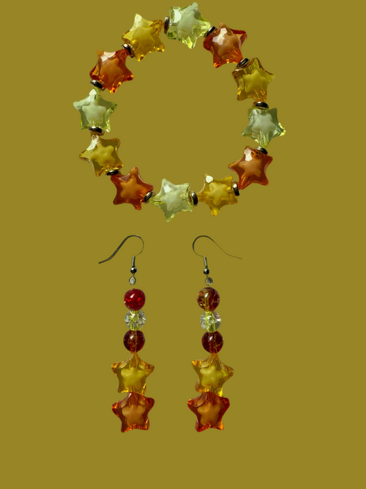 Orange & gold set