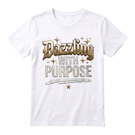 Dazzling with Purpose Tee- White