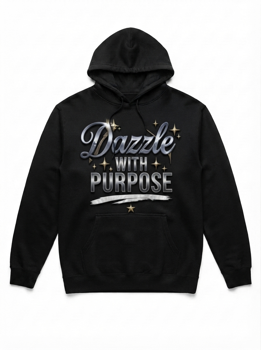 Dazzle with Purpose Hoodie - Black