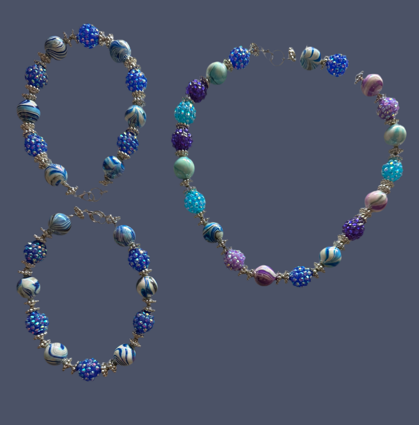 Marble blue set