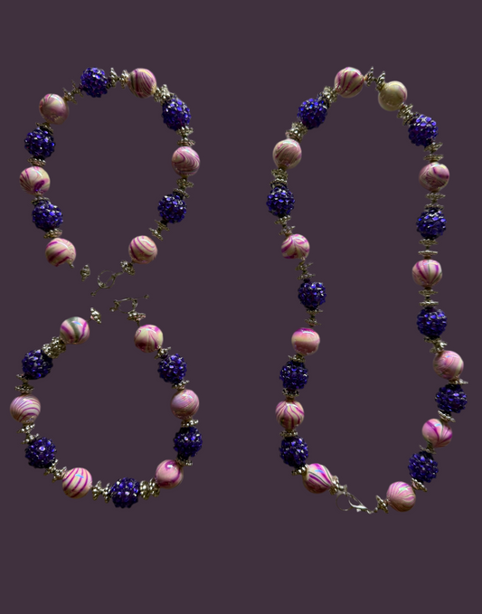 Marble purple set