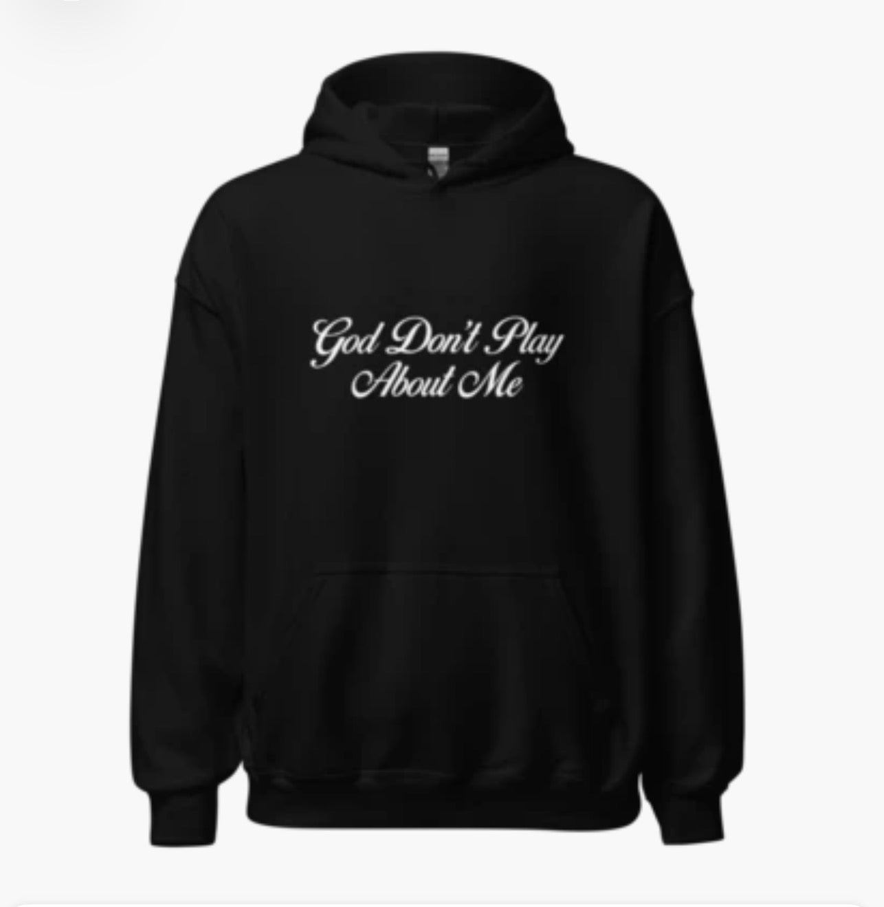 God Don’t Play Unisex Hoodie-Black