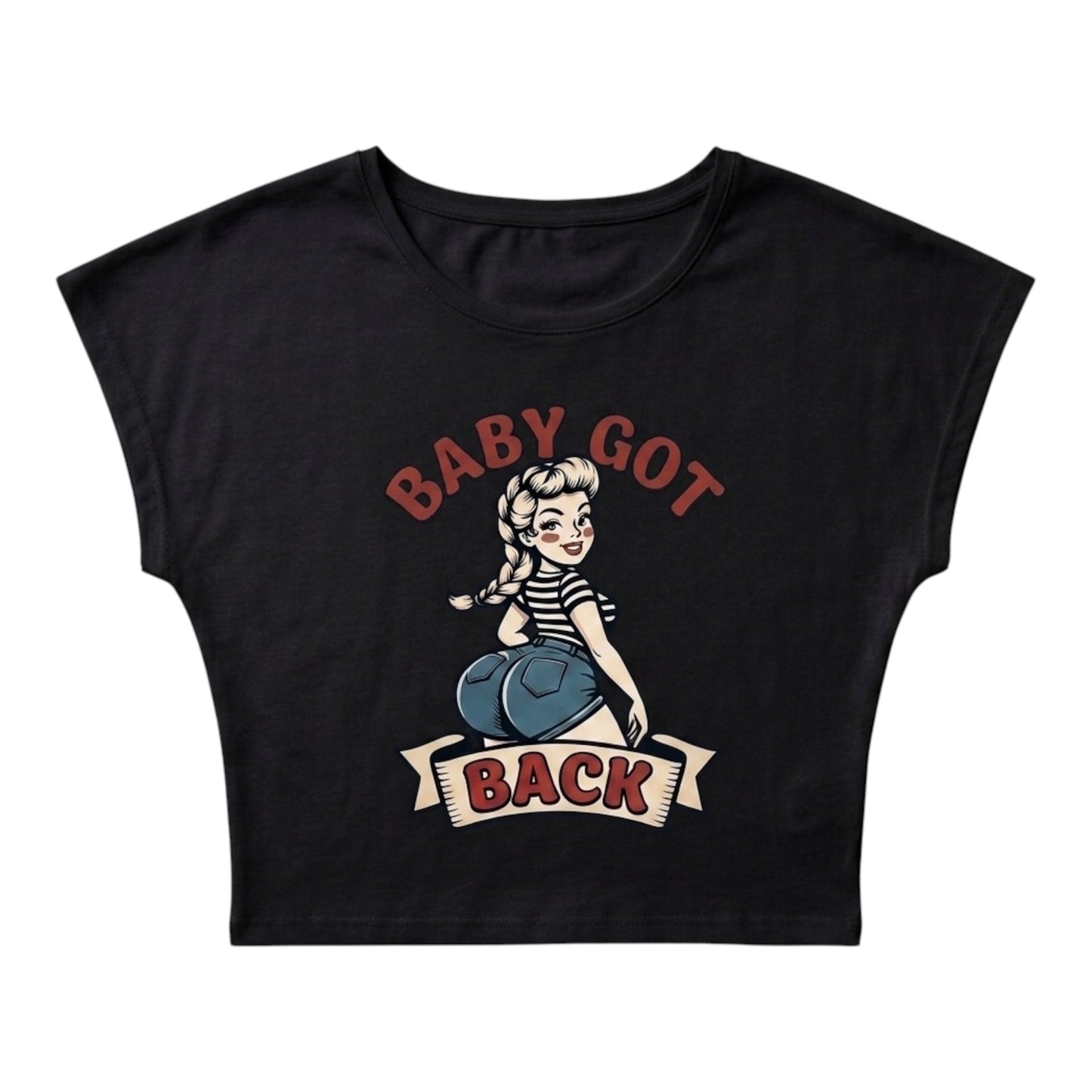 Baby Got Back Tank Top- Black