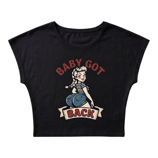 Baby Got Back Tank Top- Black