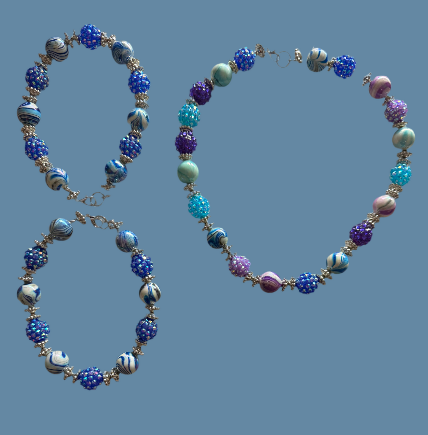 Marble blue set