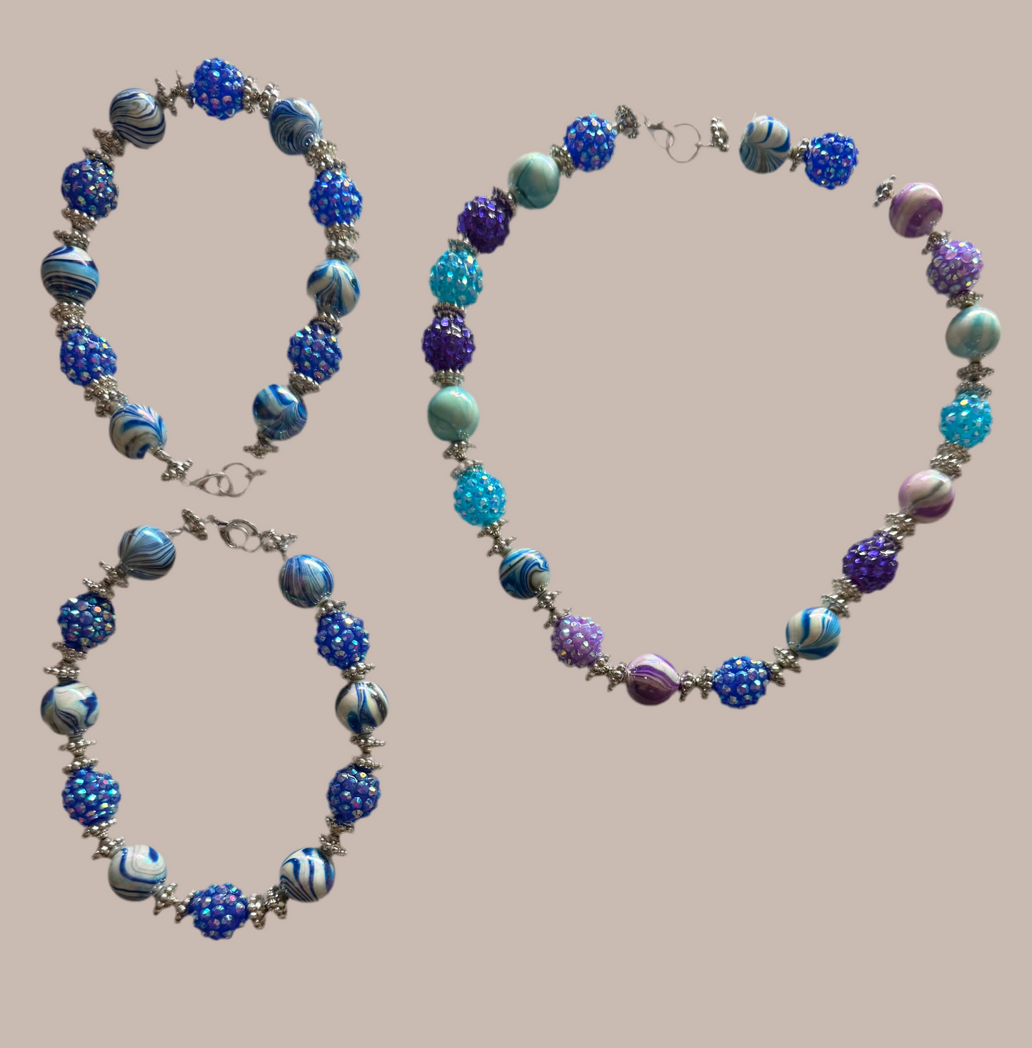 Marble blue set