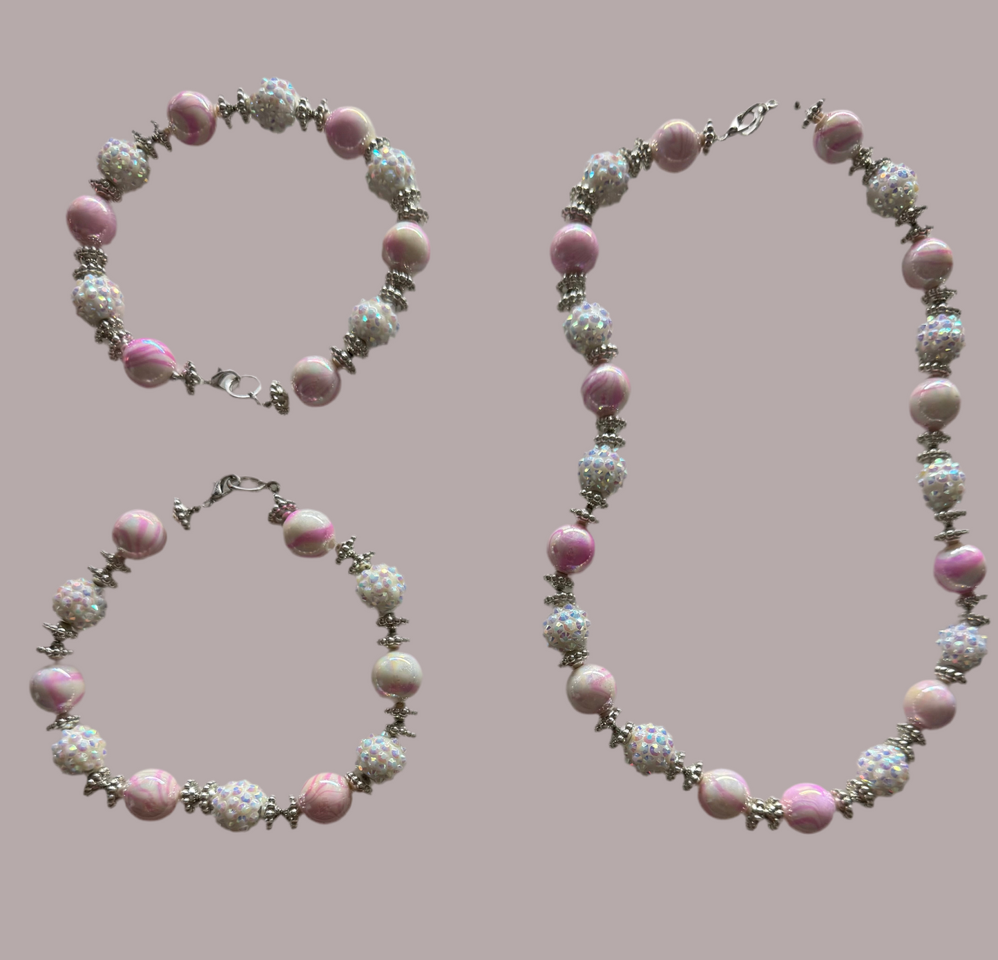 Marble pink set