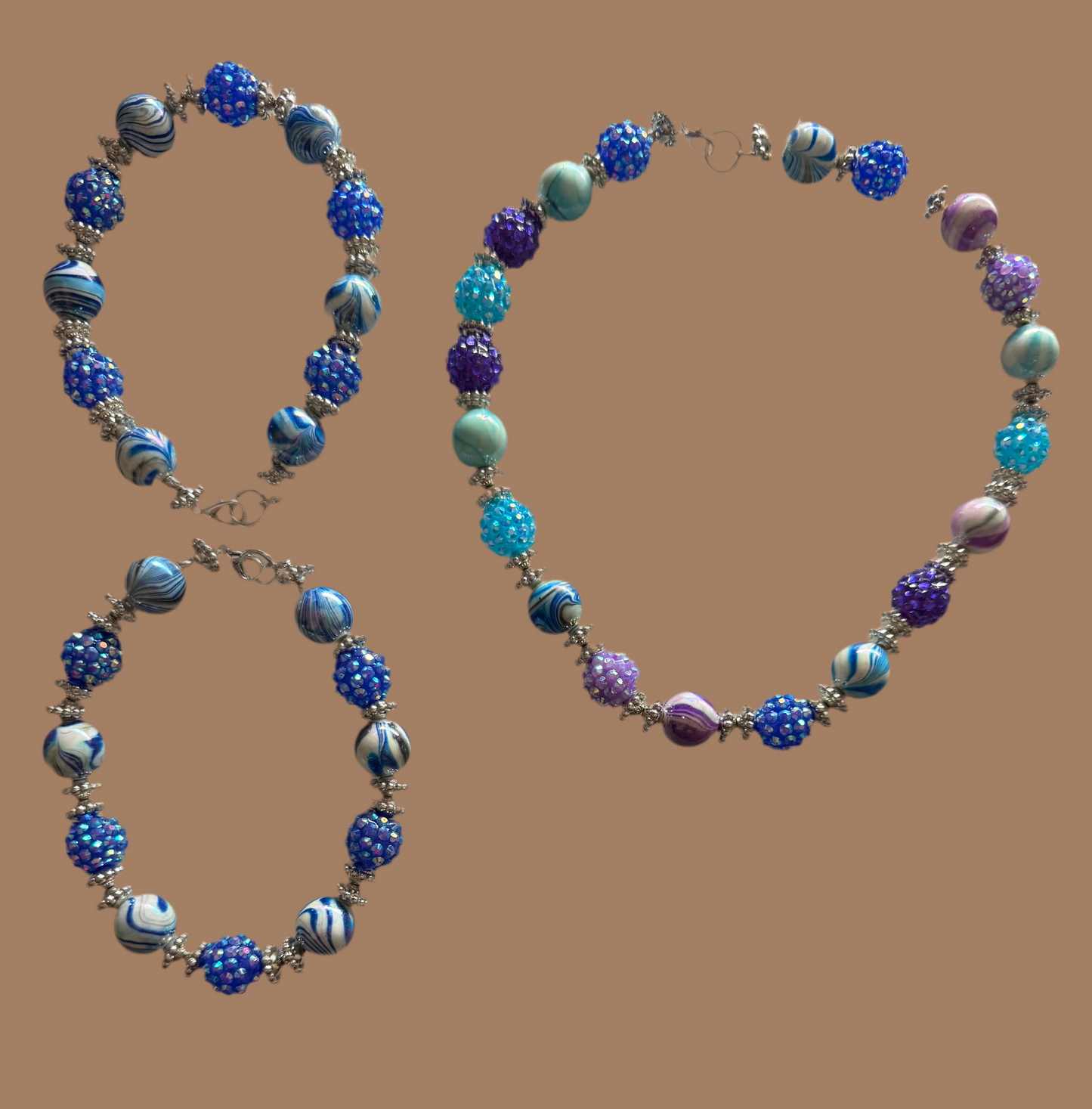 Marble blue set