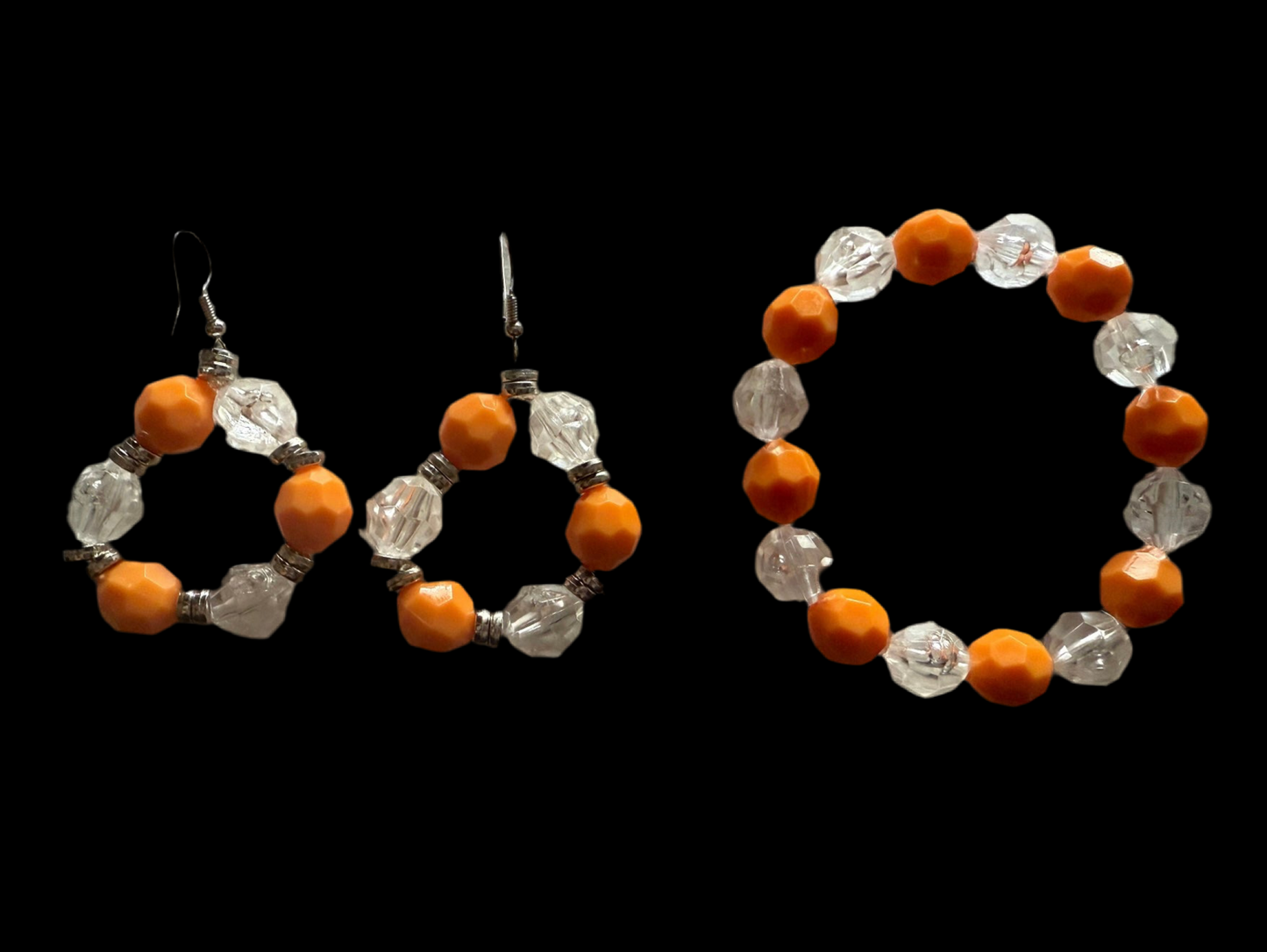 Acrylic orange bracelet