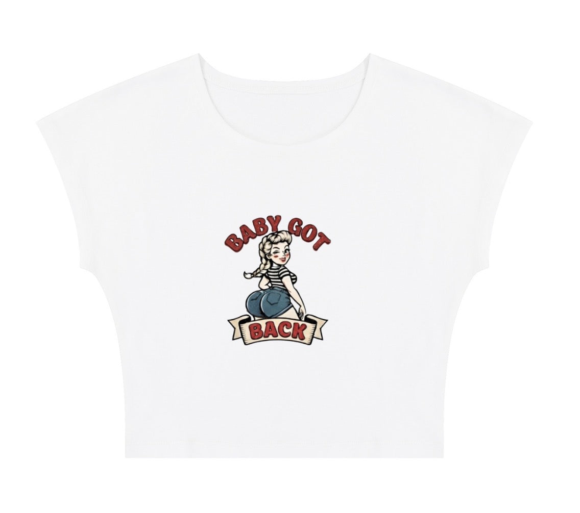 Baby Got Back Tank Top - White