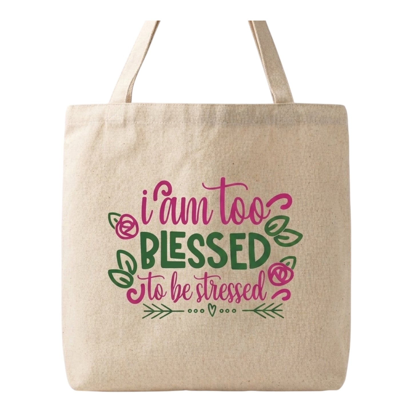 Cotton Canvas Tote Bag- Beige