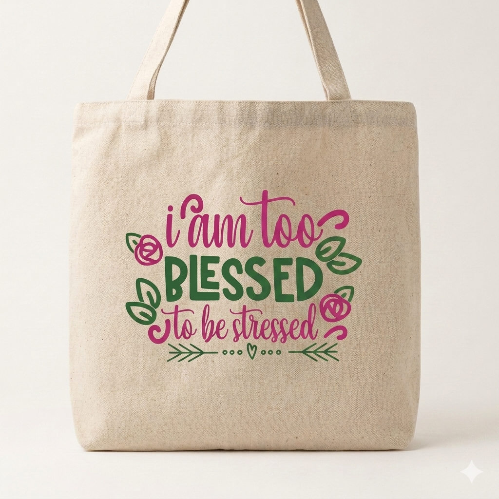 Cotton Canvas Tote Bag- Beige