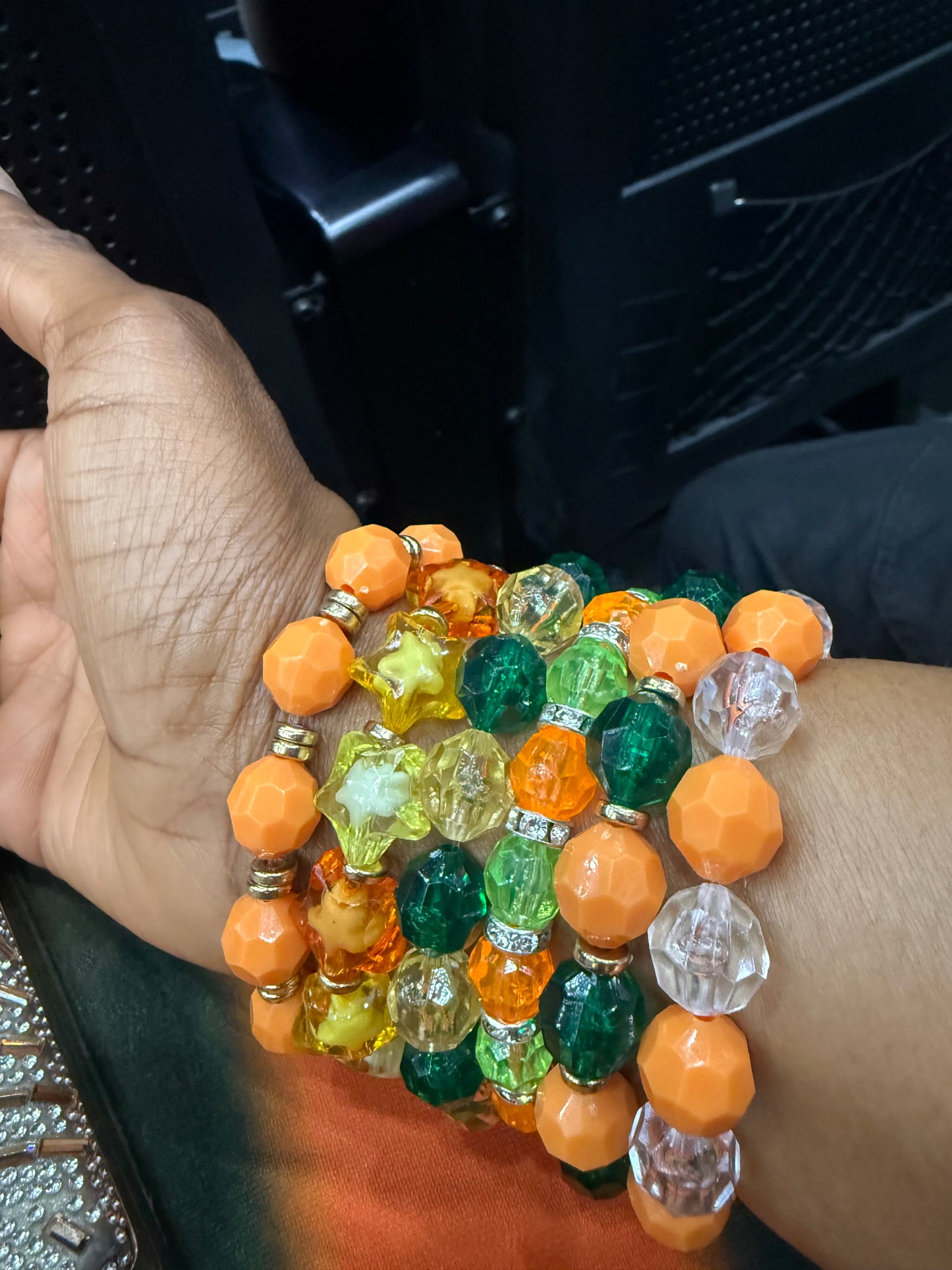 Orange & Green Bracelet
