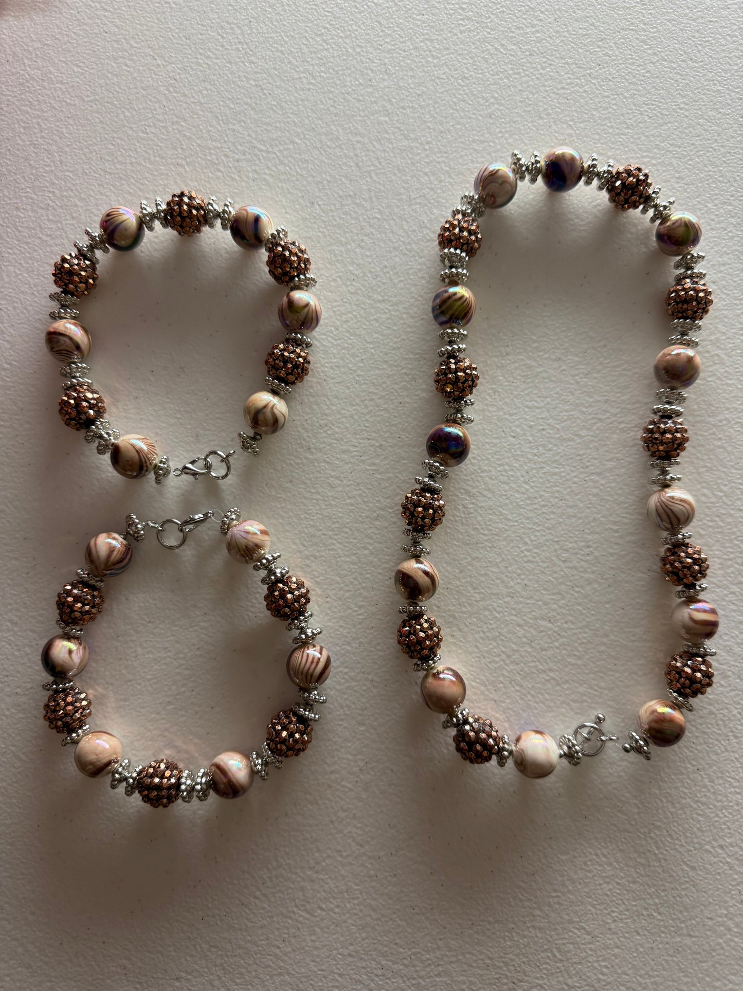 Marble brown set
