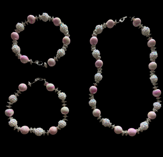 Marble pink set