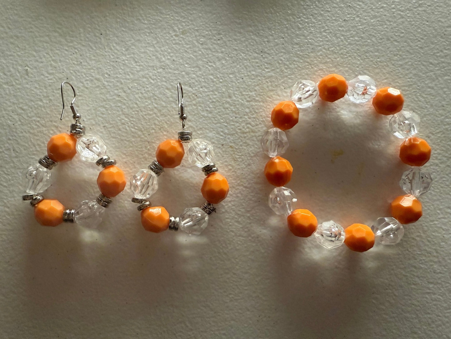 Acrylic orange bracelet
